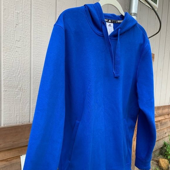 Adidas royal blue oversized sweatshirt hoodie - Picture 7 of 10